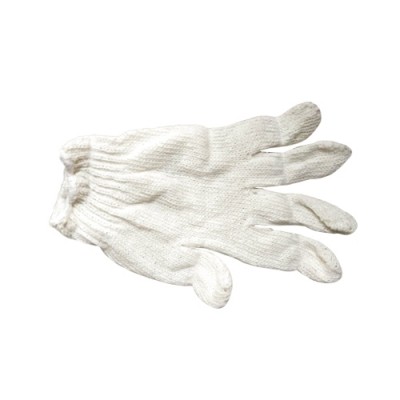 ถุงมือผ้า ไม่ฟอก 4ขีด ขอบขาว
