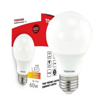 หลอดไฟ LED A60 7W WW E27(G4) LT1113906 TOSHIBA