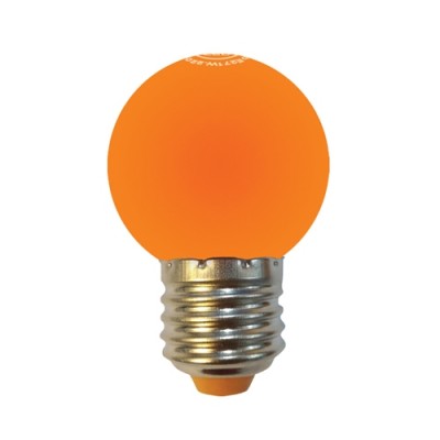 หลอด LED ปิงปอง 1W ส้ม MELLOW