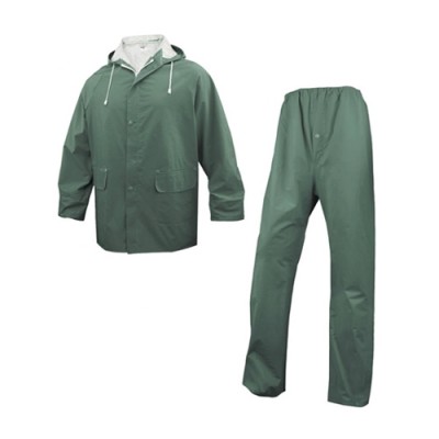 ชุดกันฝนเสื้อกางเกง 304 DELTA สีเขียว XL  DELTAPLUS	
