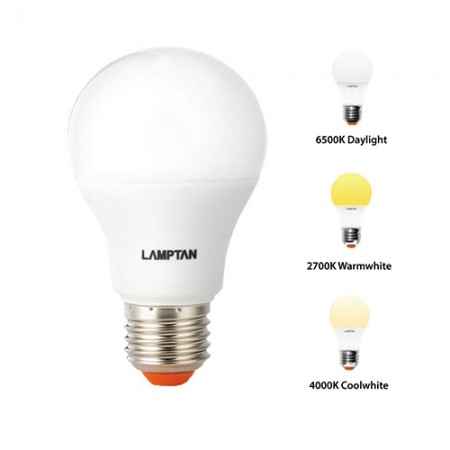 หลอดไฟ LED BULB Color/Switch 9W DayLight LAMPTAN