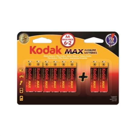 ถ่านไฟฉายอัลคาไลน์ KODAK MAX AA 30411906
