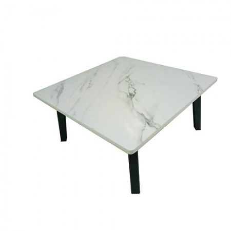 โต๊ะญี่ปุ่น 60*60cm NOBURU ลายหินอ่อนขาว