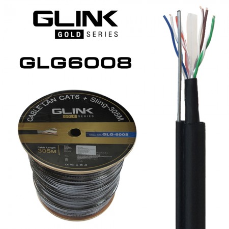 สายแลนCAT6 305เมตร ภายนอก GLINK GLG6008