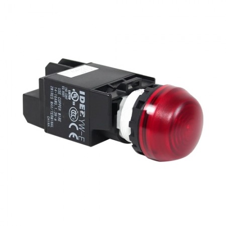 ไพล็อตแลม 22มม LED YW1P-2EQ4/24V สีแดง IDEC