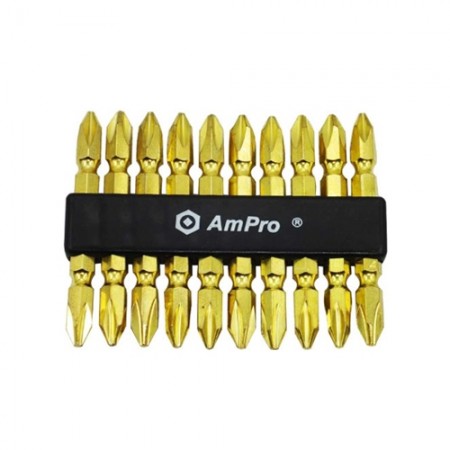 ดอกไขควงลม AMPRO สีทอง #T33290