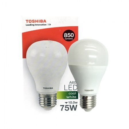 หลอดไฟ LED A60 10W CW E27(G4) TOSHIBA
