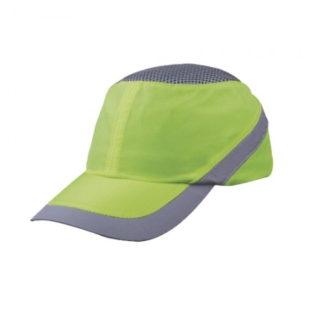 หมวกแก๊ปนิรภัย AIR COLTAN DELTA เขียวสะท้อน DELTAPLUS