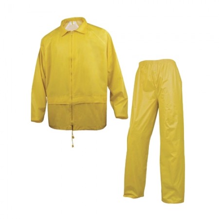 ชุดกันฝนเสื้อกางเกง 400 DELTA เหลือง XL