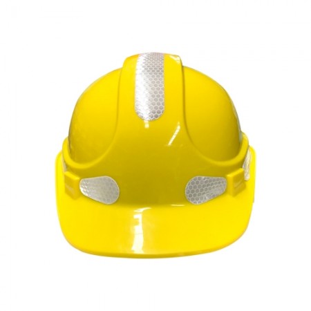 หมวกเซฟตี้+แถบสะท้อนแสง W-018 เหลือง  SAFETY FIRST