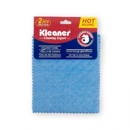 ผ้าไมโครไฟเบอร์21.5*18cm GSG001 KLEANER